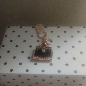 Black and Gold Mini Purse Keychain